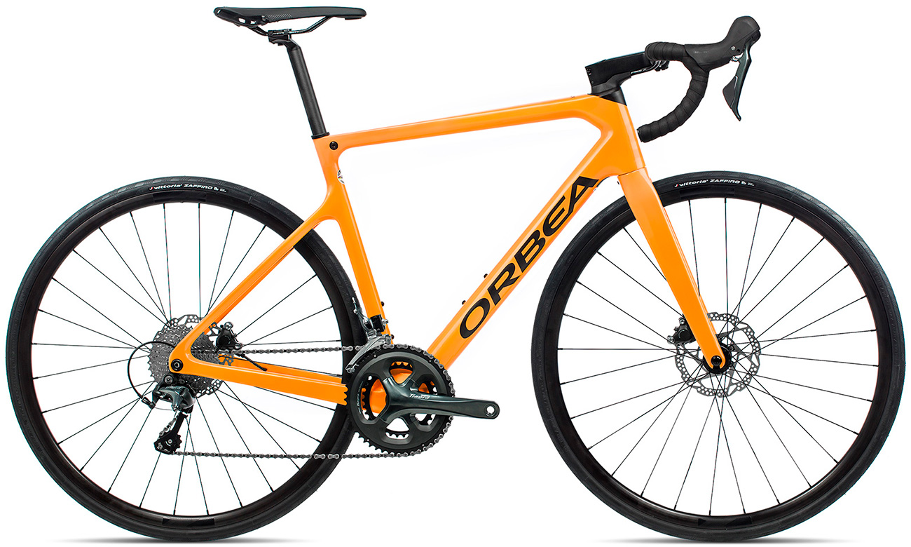 Фотографія Велосипед Orbea Orca M40 28" розмір XXL, рама 60 см 2021 Оранжево-чорний 